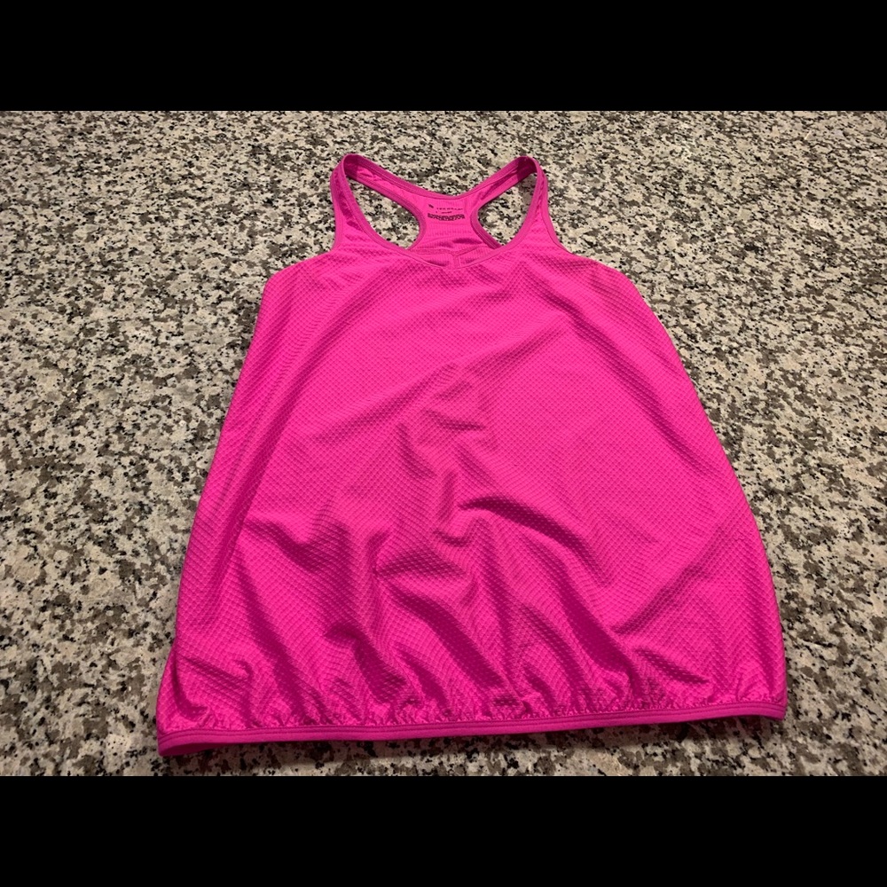 athleisure tank top small neon pink